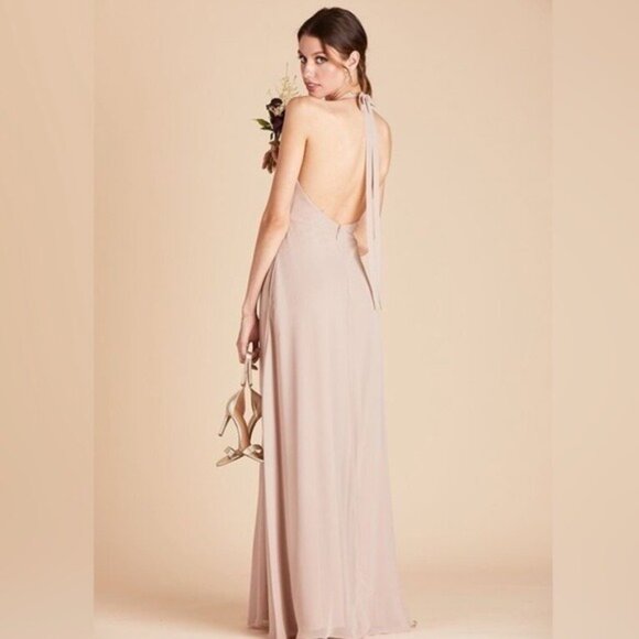 NWT: Birdy Grey Moni Convertible Dress Size Medium Nude Neutral Beige Bridesmaid - Picture 12 of 12